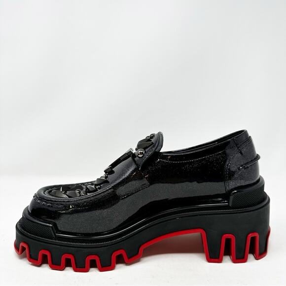 Christian Louboutin x Marvel The Amazing Loubi Patent Leather Loafers Size 37.5 - Picture 9 of 12